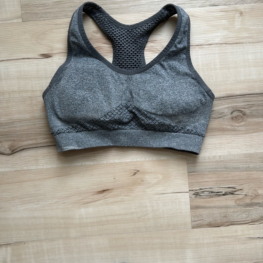 Gray Sports Bra